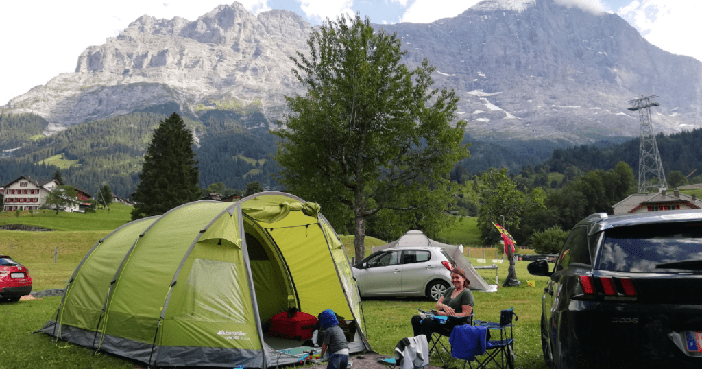 Camping under the Eiger 