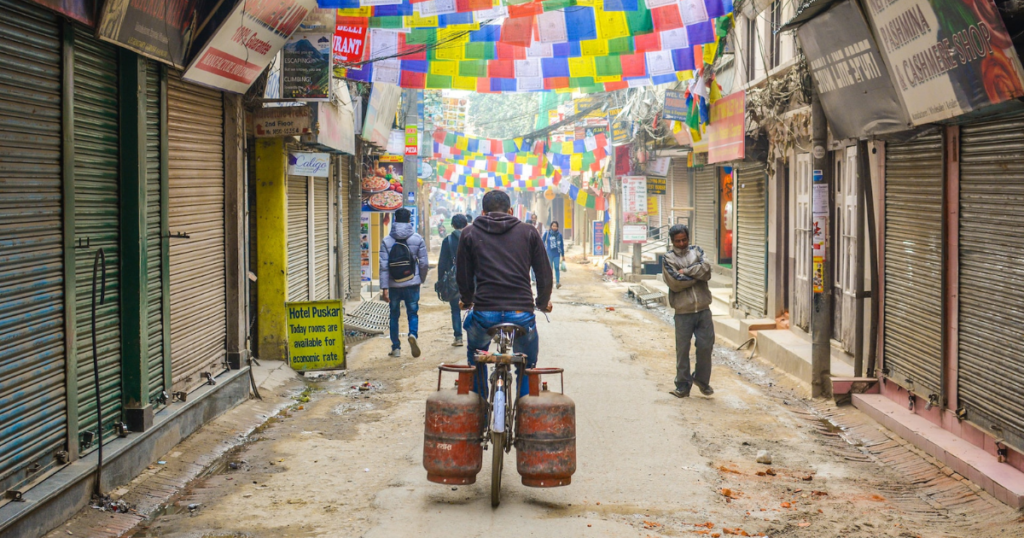 man on bike