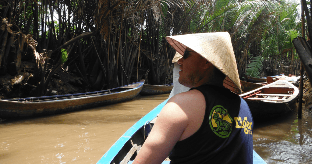 Mekong river boat