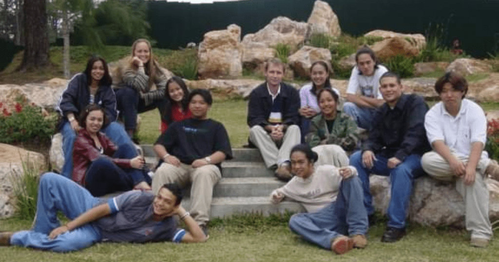 Mark's first senior class in Baguiio in the Phillipines